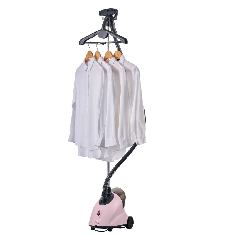 SALAV® GS18-DJ Standing Garment Steamer with Roll Wheels Pink