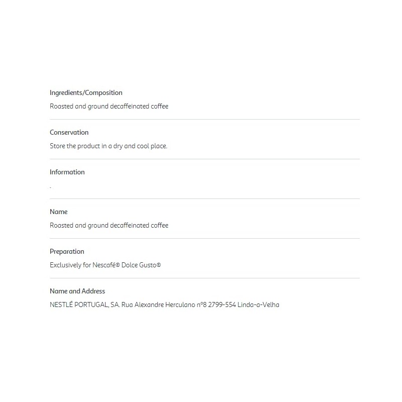 Nescafe Dolce Gusto Espresso Sical 3 x16 Coffee Pods Decaffeinated