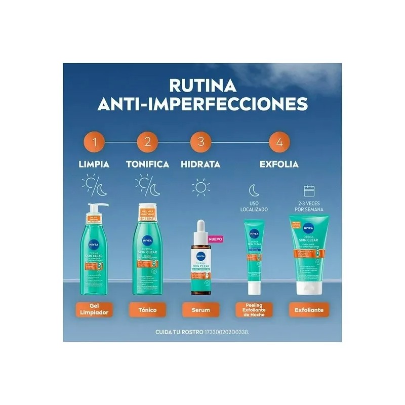 Nivea Derma Skin Clear Sérum Antiimperfecciones 30 ml Día y