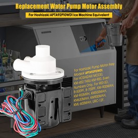 DearChan APTA92P10WD1 Water Pump Motor Assembly For Hoshizaki APTA92P10WD1 Ice Machine Equivalent, 120V 53.4W 0.4 Amp, Replace for KM500MAH, KM630MAH, KM900MAH