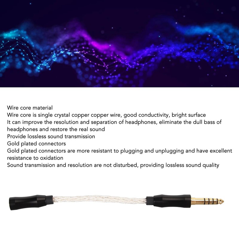 3.5mm to 4.4mm Headphone Adapter Cable Gold Plated 3.5mm Stereo