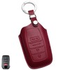 WiiLemz Key Fob Cover for Toyota, Premium Soft Leather Key