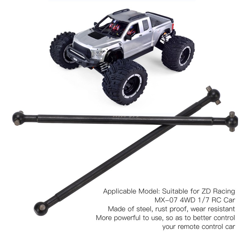 2Pcs Rear Drive Shaft RC Metal Rear CVD Drive Shaft
