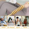 Faszienstab Holz Massageroller, Gutepa Faszienrolle Holz, Massagegerät Massage Roller Faszienstab,