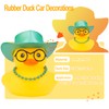 CoFuBcad Rubber Duck Car Dashboard St. Patrick's Day Decoration Cute