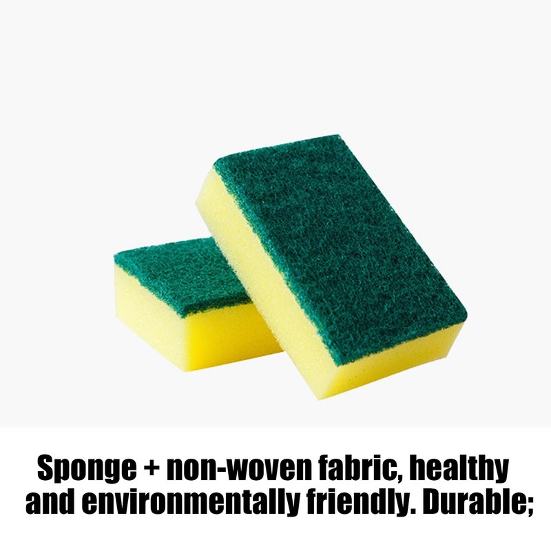 Sponges for Dishes, Scrub Sponges Kitchen Cleaning Brush, Double-Sided Brush