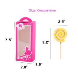 ysmile Girl Party Box for Favor Pink Doll Gift Box for Bachelorette Party Decoration, Princess Birthday Treat Box - 10 Pack