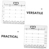 CAXUSD 12pcs Multi Functional Lettering Rulers Plastic Drawing Templates for