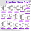 Swpeet 128Pcs 16 Sizes Stainless Steel Extension and Compression Springs