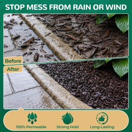 LET'S RESIN Mulch Glue for Landscaping, 1 Gallon Rock & Gravel Glue Covers Up to 300 sq ft, Strong Hold Binder for Pea Gravel, Stone, Bark, Walkways, Patios & Yards