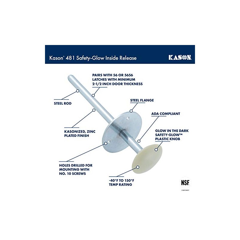 Kason 0481A Safety Glow Inside Release Handle, 10481A00600