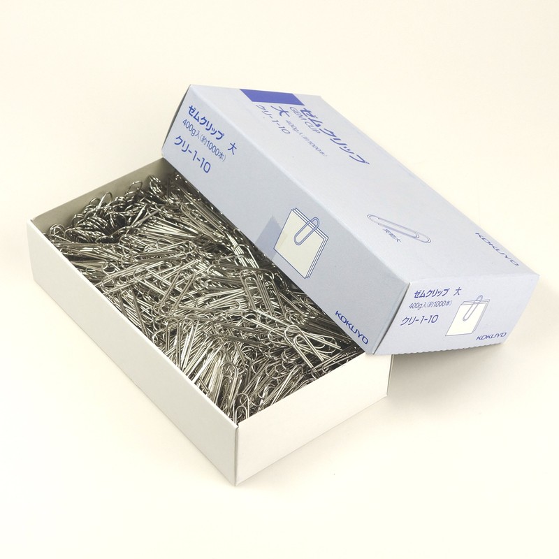 コクヨ ゼムクリップ 大 約1000本入り クリ-1-10