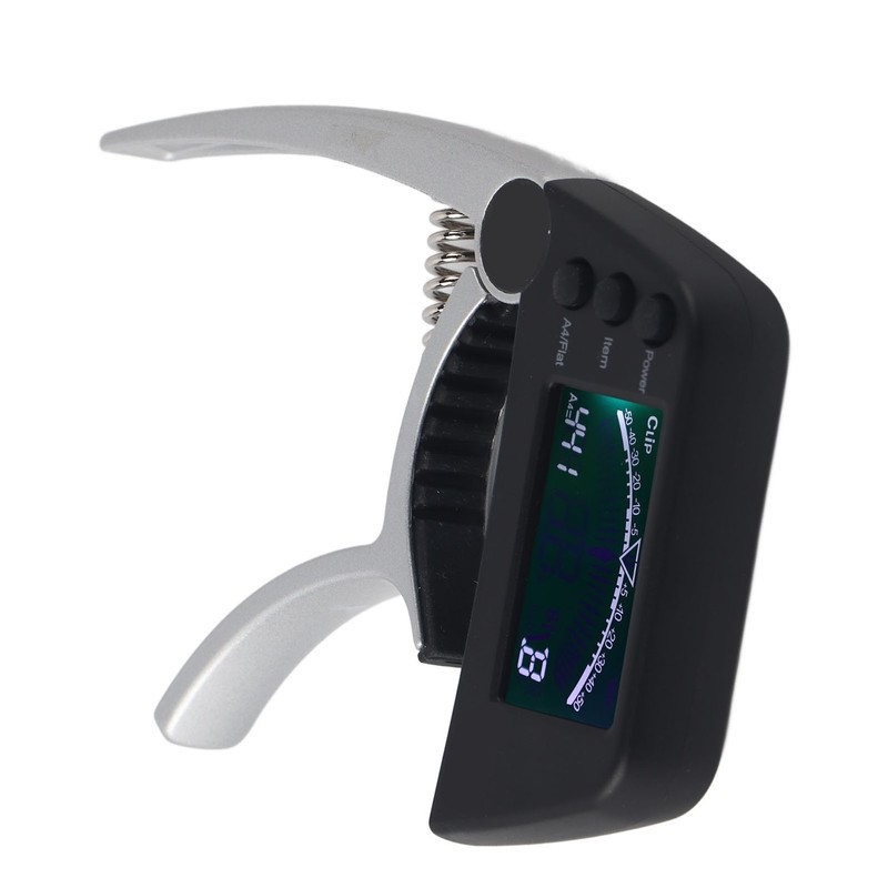Guitar Capo Tuner Zinc Alloy ABS 2 in 1 Clip
