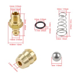 Molloparts 190593GS Pressure Washer Chemical Soap Injector Kit 2Pcs Compatible with Homelite, Ryobi, Husky, Troy Bilt Replaces 190635GS, 203640GS, 308452002