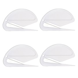 Letter Opener, Letter Cutter, Envelope Cutter, Lightweight, Portable, Convenient, Mini Size, Unpacking Cutter, Envelopes, Set of 4, White, Office Supplies, Household Supplies, Office Supplies