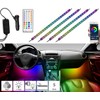 Lescars Car LED: Set of 4 Car LED RGB Strips