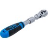 BGS 25126 Reversible Ratchet, Extendible, Angled Outlet, External Square Outlet,