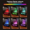 Essential Oil Diffuser, Fireplace Flame Aromatherapy Diffuser with 7 Colors