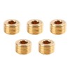 5 PCS 1/2" NPT Brass Plugs for 3/4 Inch Compressed
