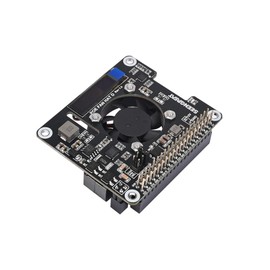 PoE Power Supply and Cooling HAT Board with OLED Display, Adjustable Fan, Fits Raspberry Pi 4B/3B+ POE HAT, Supports 802.3af/at Network Standards for Enhanced Heat Management
