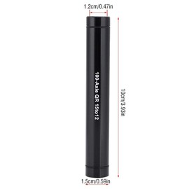 Thru Axle Hub Bicycle Quick Release Aluminum Alloy Thru Axle Hub Adapter 15mm to 12mm Skewer(Black)