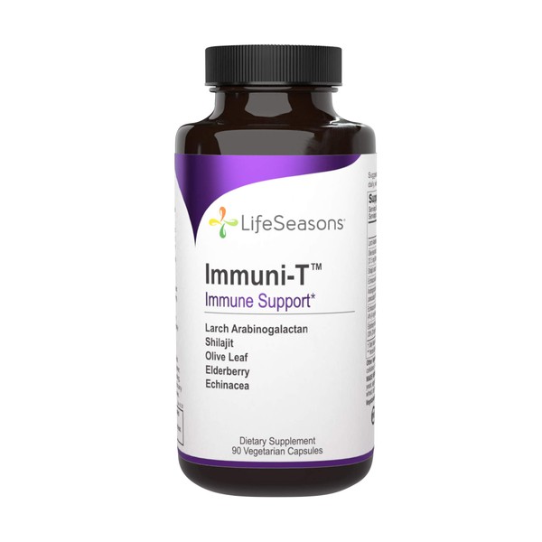 Life Seasons - Immuni-T - Immune System Booster Supplement - Cold and Flu Season Support - Rapid Immune Response - Andrographis and Echinacea - 90 Capsules