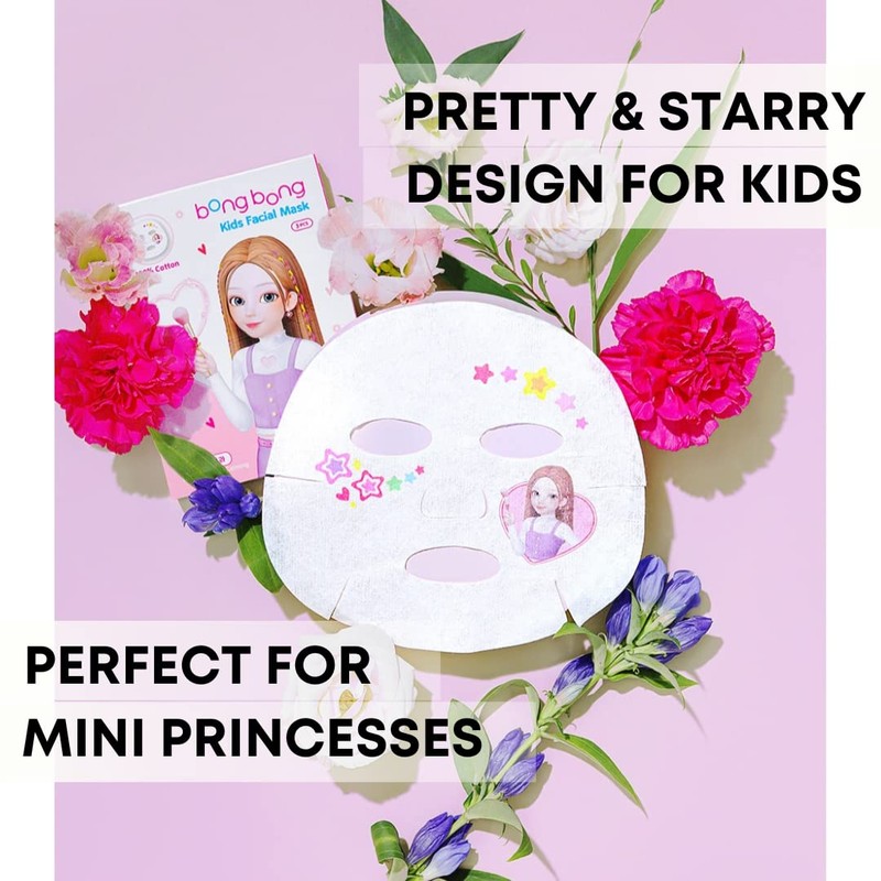 BB Kids Face Masks Spa 5-Pack With Spa Headband |