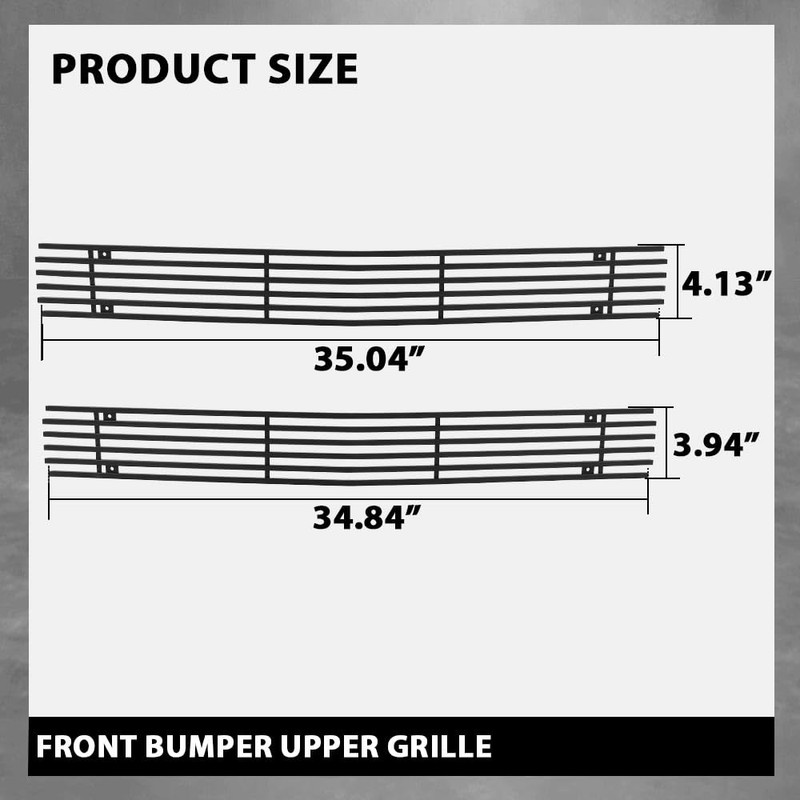 G-PLUS Front Billet Grille Compatible with Chevy Blazer C/K Pickup