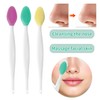 GLIDESMOOTH Silicone Pore Brush, Gentle Exfoliating, Double-Sided Pore Cleaning Brush,