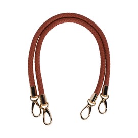 besbomig Pack of 2 Bag Handle Replacement Straps PU Bag Strap for Purse Tote Handbag Shoulder Bags 60 cm Shoulder Strap Accessories, Light Brown, light brown