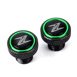 MOWOK For Kawasaki Z500 Z900 Z750 Z650 Z800 Z1000 Z400 Z1000SX Z900RS Z250 Z300 Z 900 Motorcycle accessories Mirrors Hole Plug Screws Bolts Cover (Green)