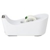 Scotch Tape Dispenser, White, Great for School or Office and