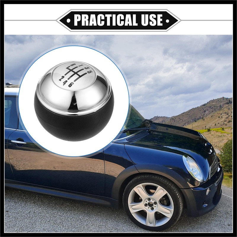 Hihaha 6 Speed Manual Gear Shift Knob Compatible for Mini