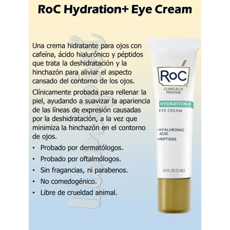 Roc Hydration+ Hidratante Con Fps 30 + Crema De Ojos