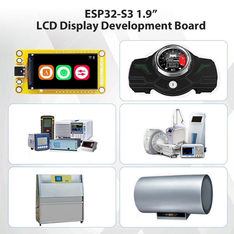 ESP32-S3 Development Board with 1.9 Inch Screen LVGL AYWHP 170