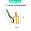 GAOLAOSY Brass Locking Tire Air Chuck with Clip Adapter, No