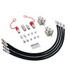 2 Pack 3 Way Hydraulic Diverter Valves Kit for 1-2