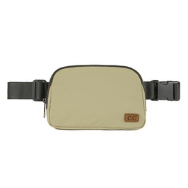 C.C Belt Bag for Women Fanny Pack Crossbody Bags for Women Fashion Waist Packs with Adjustable Strap Gifts for Women (BG-4253) (khaki)
