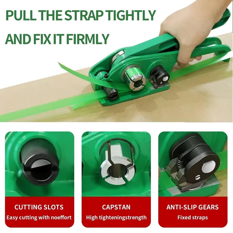 PET Banding Strapping Kit with Strapping Tensioner Tool, Banding Sealer