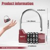NBYT Letter Combination Padlock, Gym Changing Cabinet, School Wardrobe, Storage