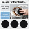 5 Pcs Steel Sponge for Stainless Steel Cookware, No Scratch