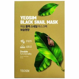 Yeosim Mask Pack Black Snail Moisturizing Nourishing 23ml 5-Pack (297932) / 여심 마스크팩 블랙스네일 보습영양 23ml 5매입(297932)