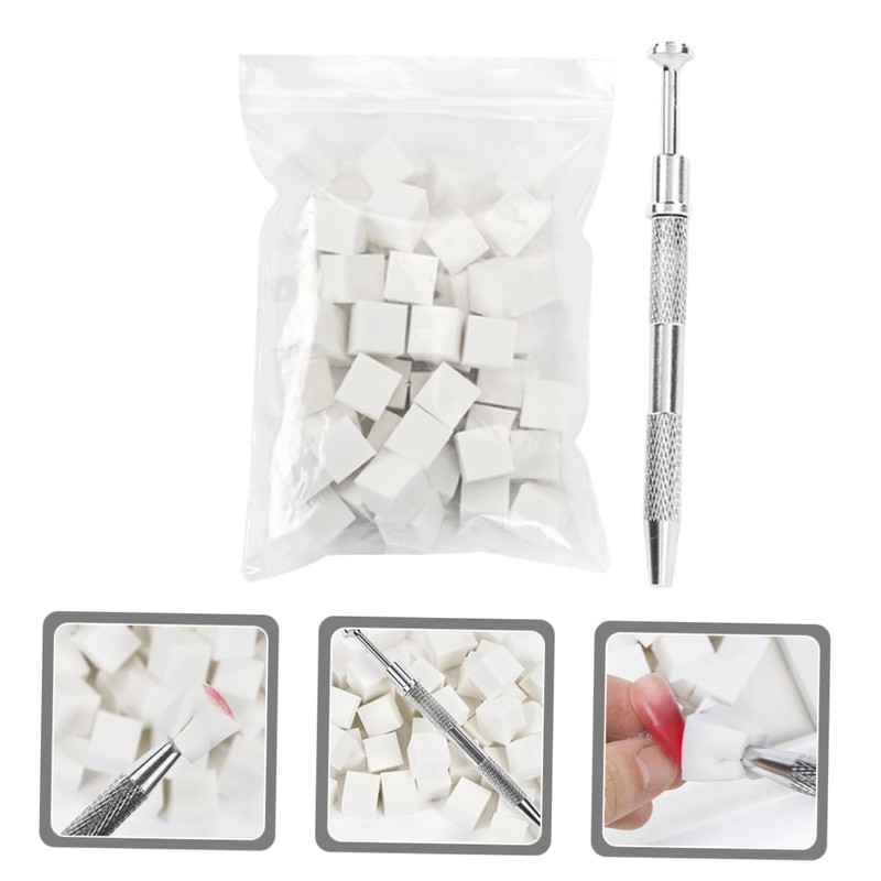 FOMIYES 1 Set Nail Sponge Grabber Nail Art Tools French