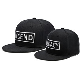 MONI HAPPY Legend Legacy Hats Dad Son Matching Outfits First Time Dad Present Daddy and Me Black