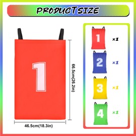 LPZMPZ Sack Bouncing Bags Children's Birthday Set, 4 Bouncy Bags, Outdoor Toy, Garden Games for Children, Children's Birthday Party Games for Birthday, Family Party (Red, Yellow, Blue, Green)