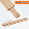 Maitys 2 Pcs Wood Drawer Slides Bottom Mount Classic 22