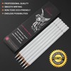 GETHPEN Professional White Charcoal Pencils Set - 6 Pieces Sketch