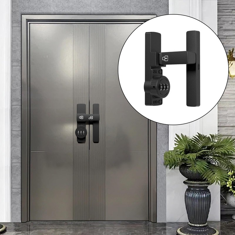 Aiyraa Sliding Door Lock with Password Lock, 90 Degree Door