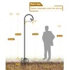 Shepherd Hook 92 Inch Tall Heavy-Duty Metal Garden Hanging Pole