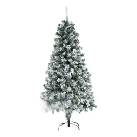 ZHU G Arbol Pino De Navidad Artificial Nevado 1.50 Mt Navideño